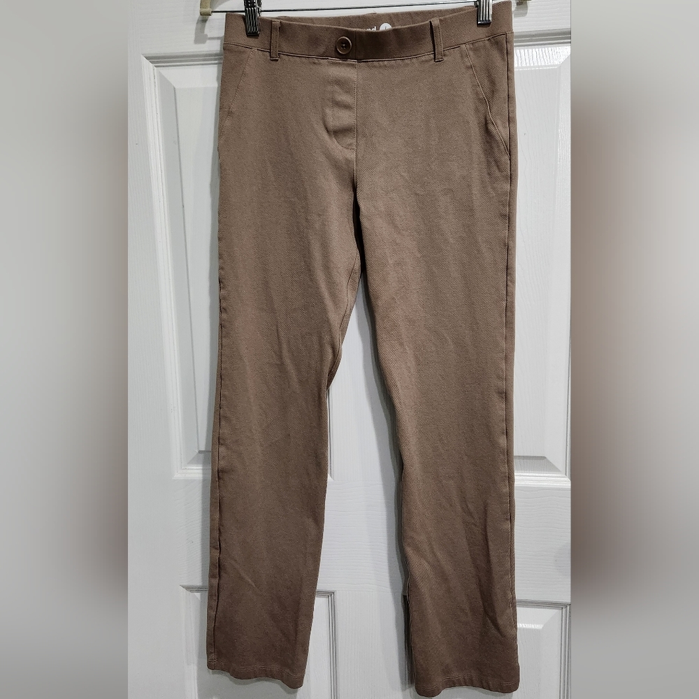 Betabrand tan pullon pant trouser women's size Small petite